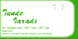 tunde varadi business card